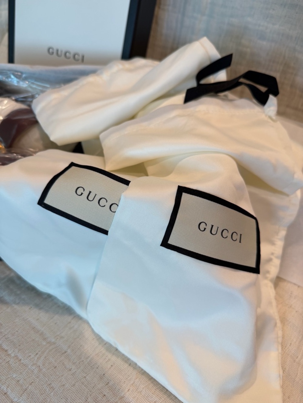 Gucci Marmont Burgundy Sandals - Picture 12 of 12